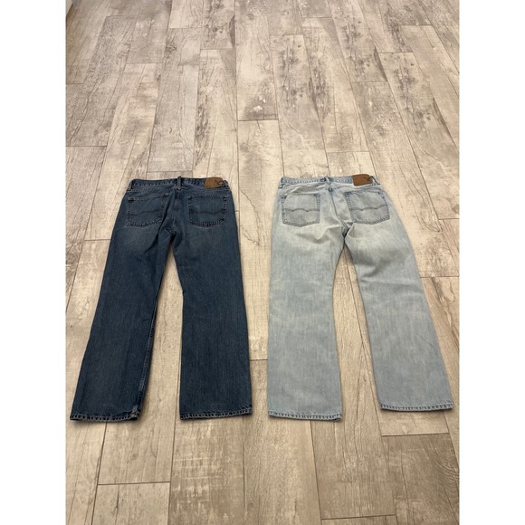 American Eagle Outfitters Mens Original Boot Jeans‎ Medium Wash Light Wash - Picture 4 of 6